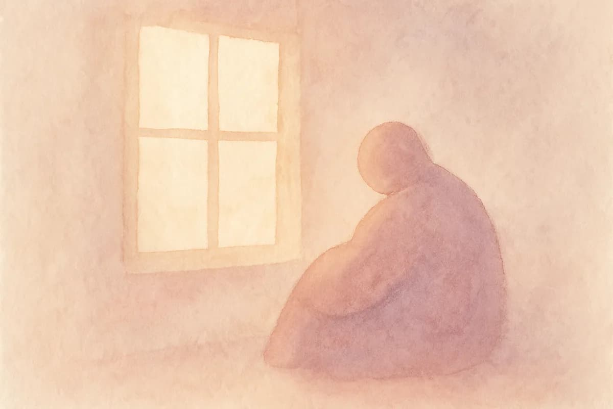 Mãe refletindo sobre a solidão materna